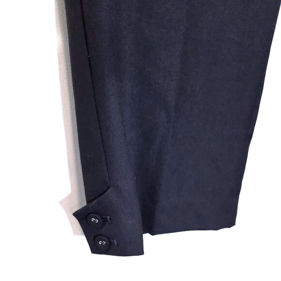 NWOT Ann Taylor Lindsay Black Cropped Trouser Pants Size 2 - Picture 3 of 3